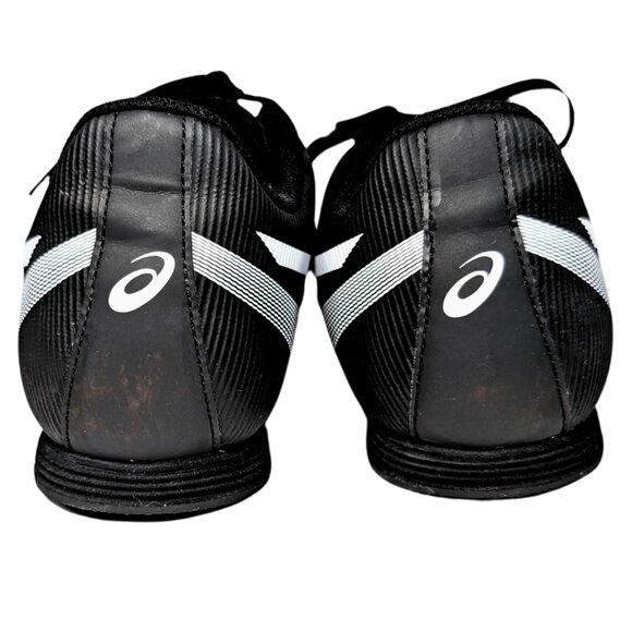 Asics Men's 11 Hyper MD 6 Black & White Track & Field Shoes Cleats G502J - Picture 8 of 10